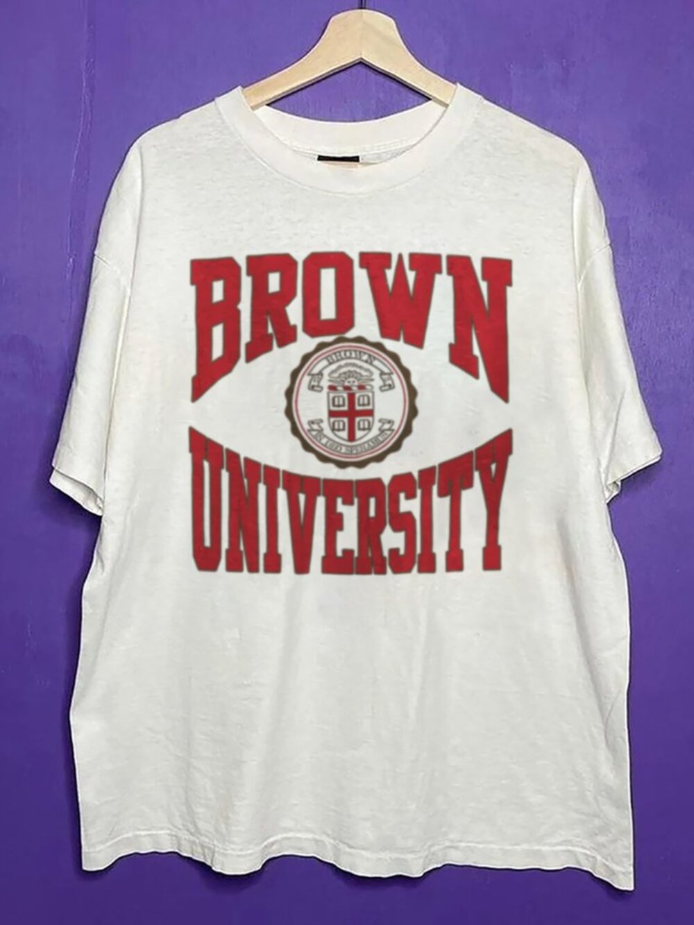 Vintage 90s Brown University Crewneck Shirt, BU Brown University College Shirt